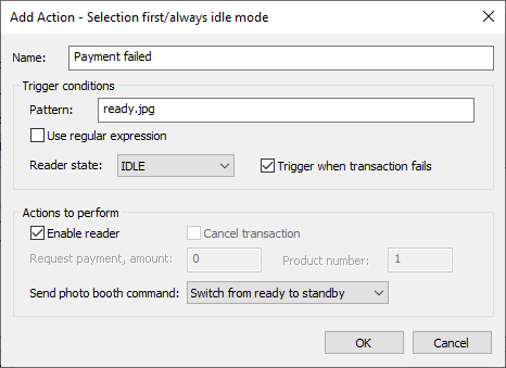 add action selection first ex1 step 4